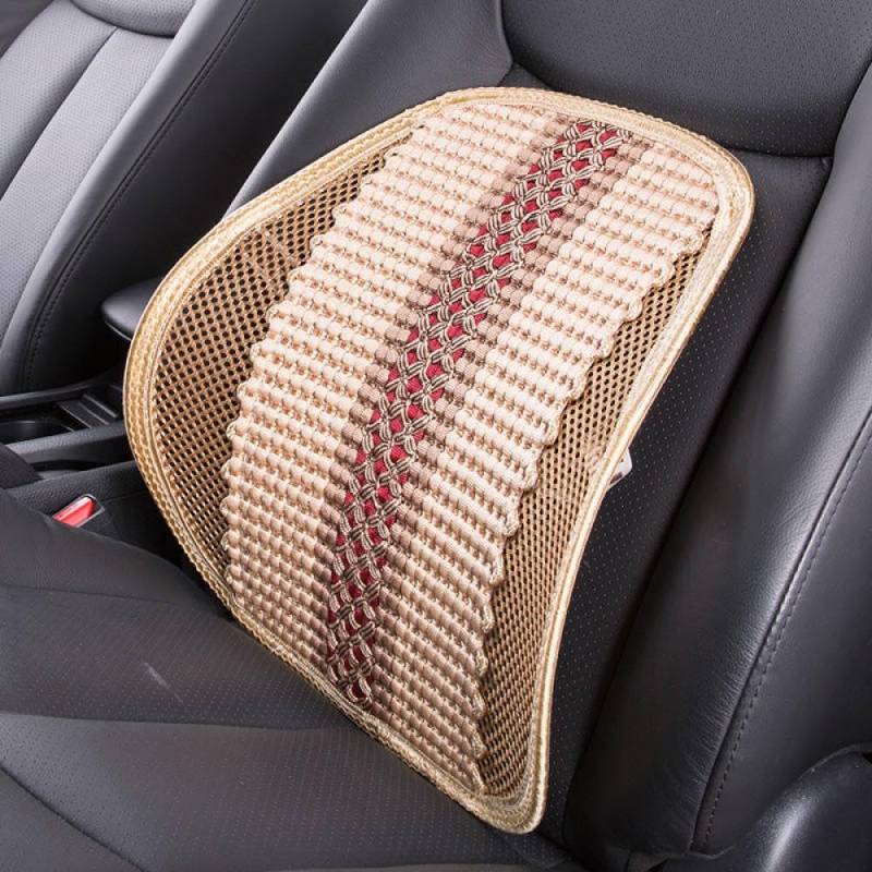 Autositz- und Bürostuhl Lendenwirtschaftsunterstützungskissen mit Massage -Massage -Message Black Mesh Back Pad für Fahrer(A) von IVLAZLRG