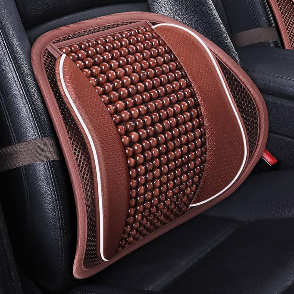 Autositz- und Bürostuhl Lendenwirtschaftsunterstützungskissen mit Massage -Massage -Message Black Mesh Back Pad für Fahrer(E) von IVLAZLRG