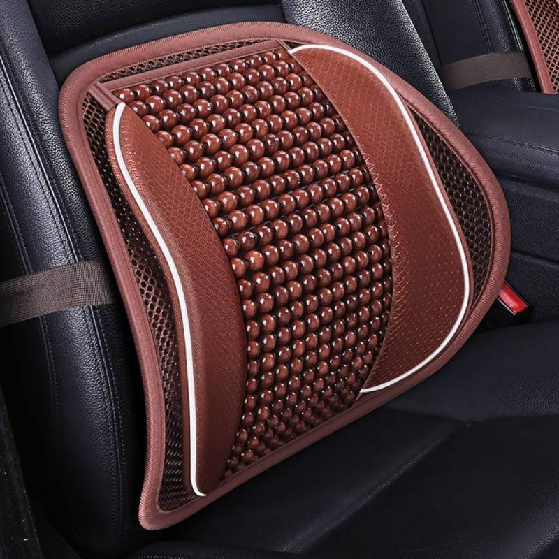 Autositz- und Bürostuhl Lendenwirtschaftsunterstützungskissen mit Massage -Massage -Message Black Mesh Back Pad für Fahrer(E) von IVLAZLRG