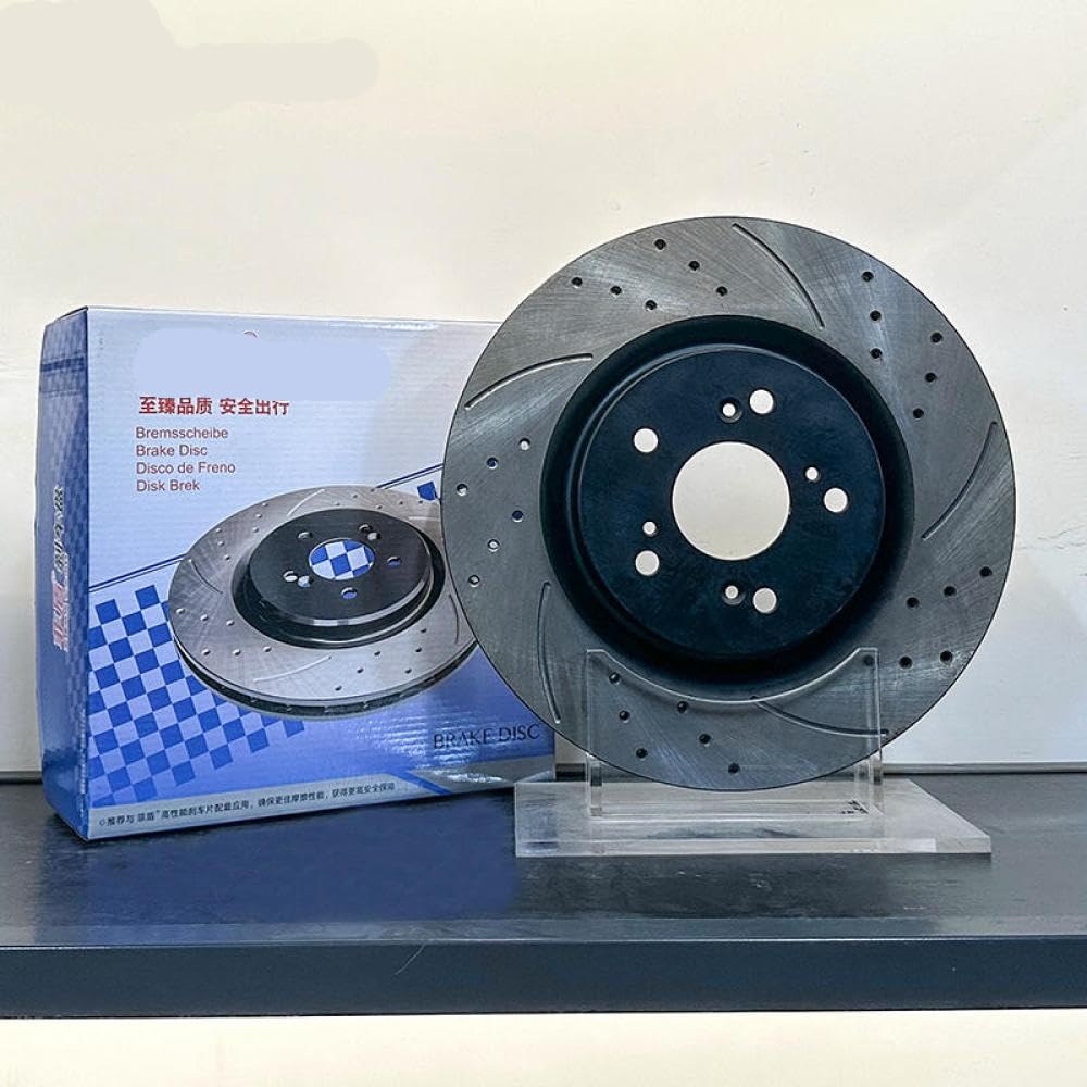 Bohrte schlitzte kein Geräuschbremsscheibensystem für 2013 und 2016 Explorer 2.0- und 3.5 -Modelle(Black) von IVLAZLRG
