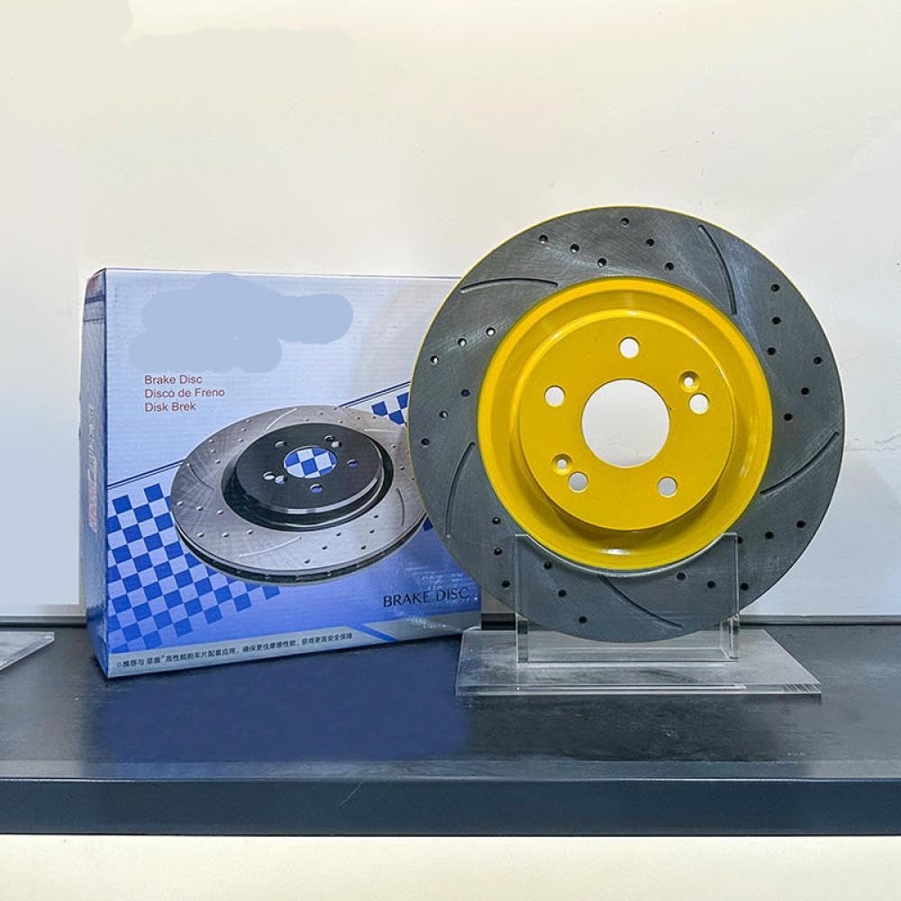 Bohrte schlitzte kein Geräuschbremsscheibensystem für 2013 und 2016 Explorer 2.0- und 3.5 -Modelle(Yellow) von IVLAZLRG