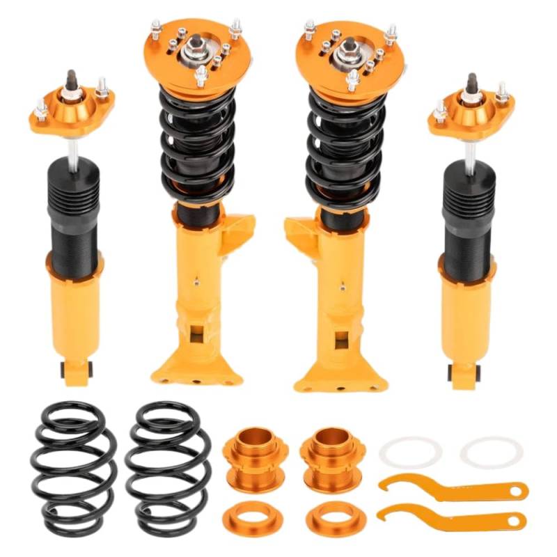 Coilover Suspension Sensenkit kompatibel mit 3 Serien E36 -Modellen von 91 auf 99, einschließlich 316i 318i 318IS 323i 323IS 328i mit Frühlingshut von IVLAZLRG
