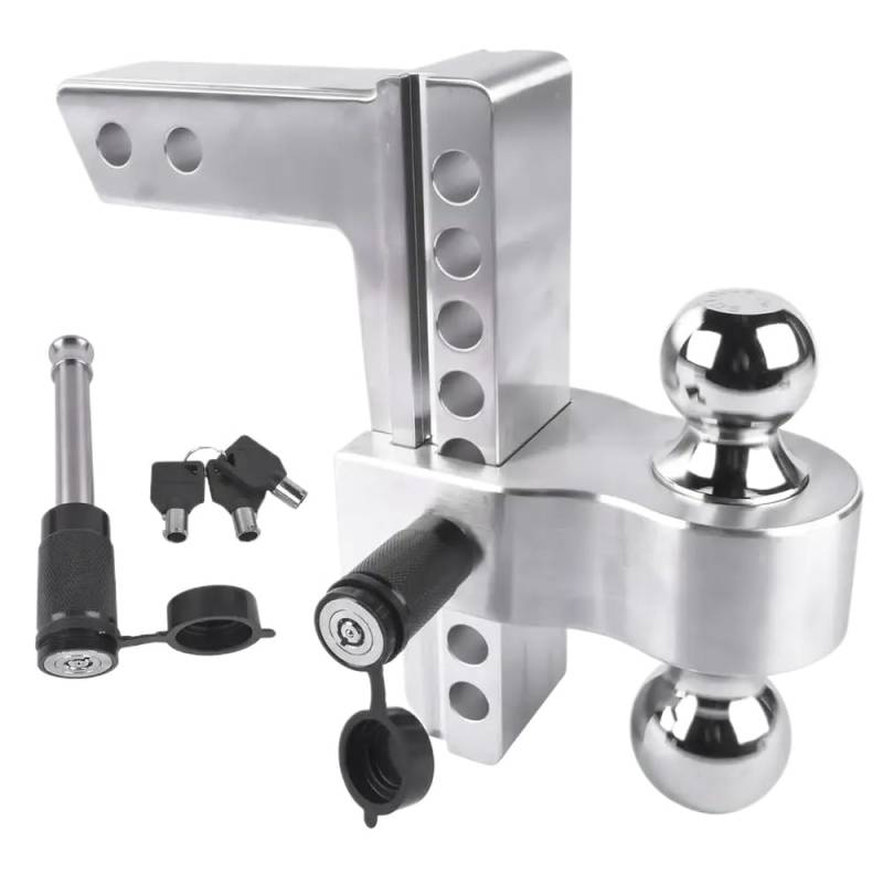 Einstellbare Aluminiumabfallkupplung fits Standard -2 -Zoll -Empfänger 8 -Zoll von IVLAZLRG