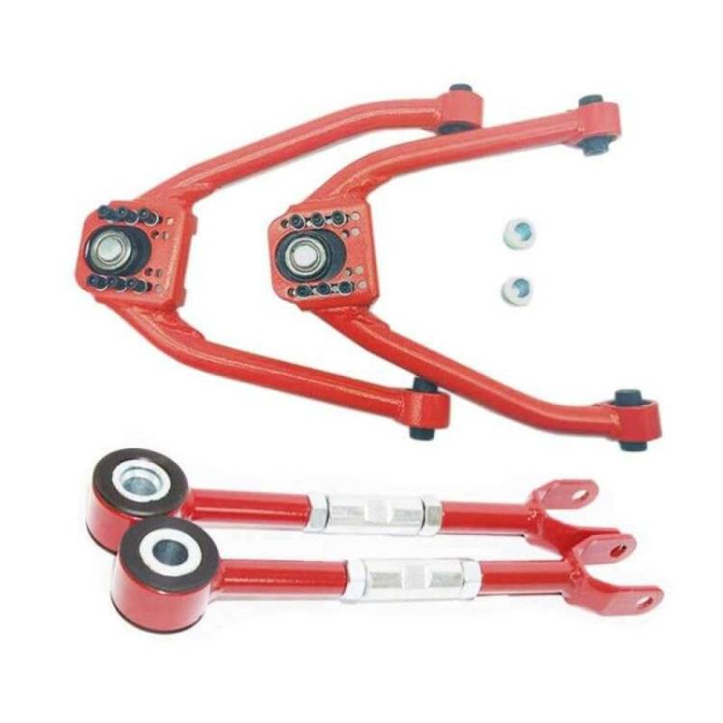 Einstellbare vordere und hintere Sturzkit zur Kompatibilität mit und 350Z 03-07(Red) von IVLAZLRG