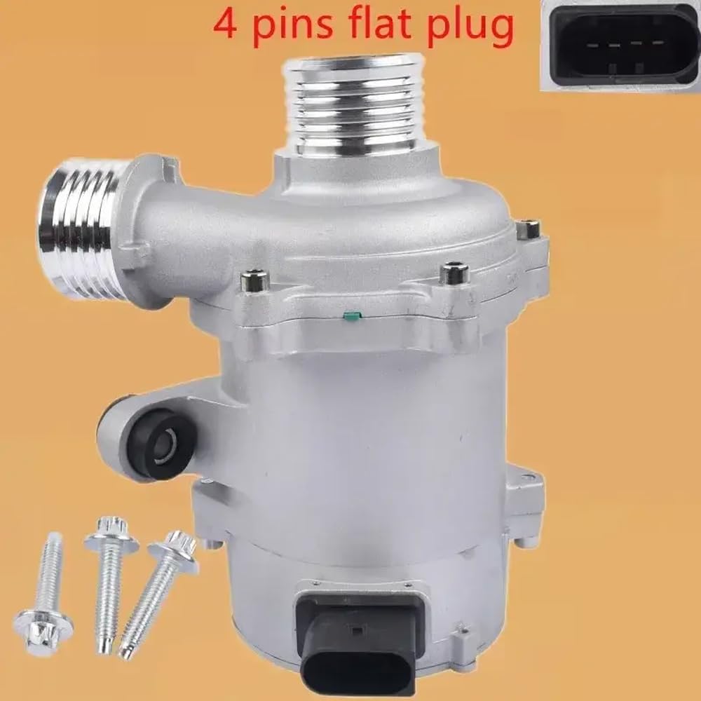 Elektrische Wasserpumpe kompatibel mit Modellen F20 F22 F30 F31 F34 F35 F11 F11 x1 x3 x5 316i 320i 335i 528i OEM 11517597715 11518635089(Flat plug) von IVLAZLRG