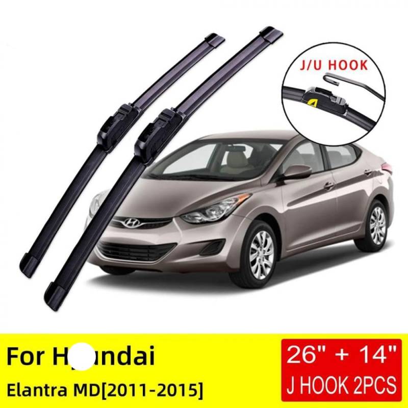 Front Wiper Cutter Accessoires kompatibel mit MD Models 2011 bis 2015 U J Hook(Left Hand Drive) von IVLAZLRG