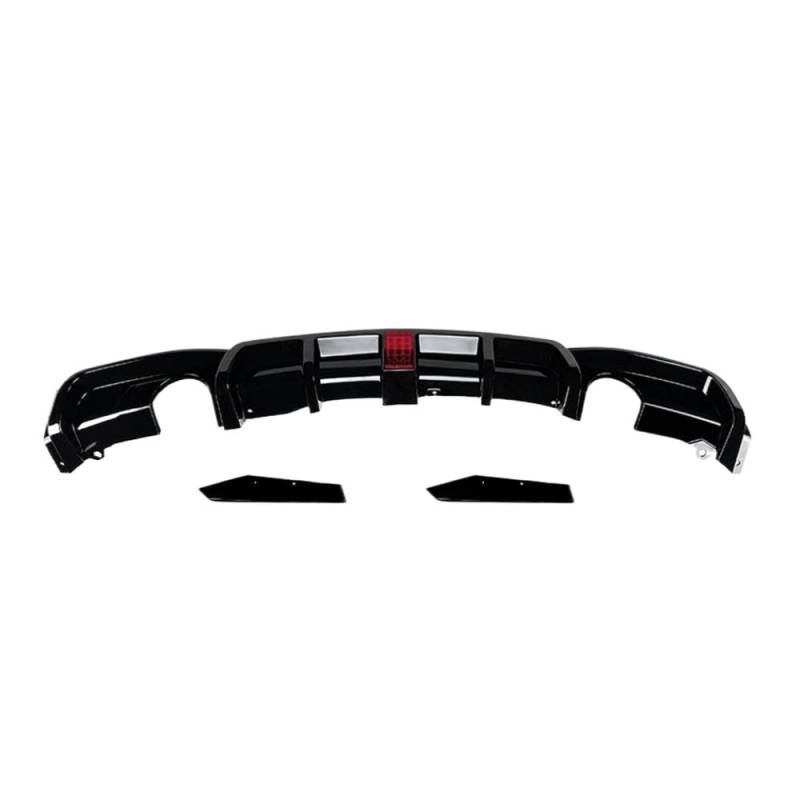 Heck Stoßfänger Diffusorlippe mit Leichter kompatibel für F30 3-Serie M-Sport 2013-2019 Single Muffler Dual Outlet von IVLAZLRG