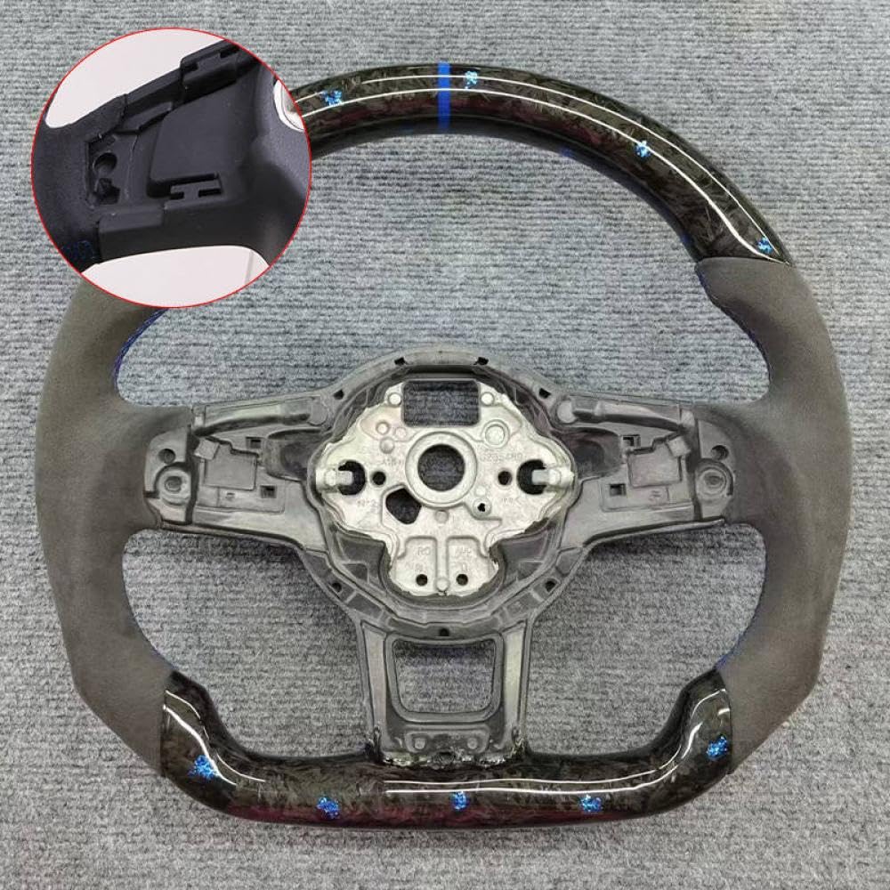 Kohlefaserlenkrad mit für MK7 7,5 GTD GTE R 2013 bis 2020 Polo kompatibel(3-with hole) von IVLAZLRG