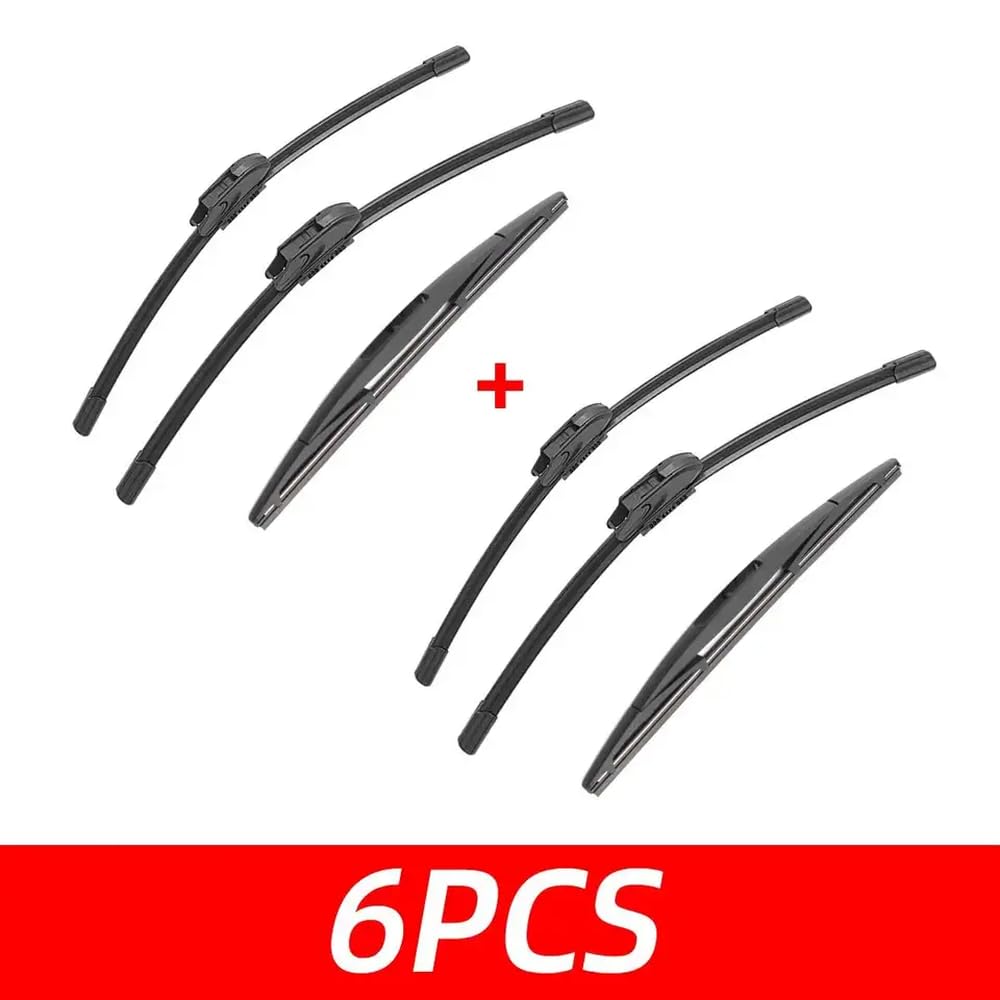 Kompatible 3PCS -Wischer -Set für Geely Panda 2009 bis 2017 vorne und hinten Wischer -Autozubehör(6 PCS) von IVLAZLRG