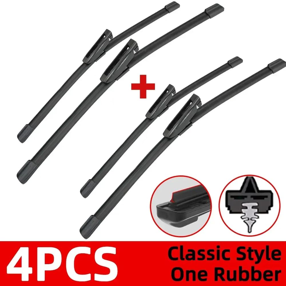 Kompatible Autowischer für Clubvan Clubman R55 Cooper R56 Hatch Front -Windschutzscheiben -Ersatzteile Zubehör(4 PCS) von IVLAZLRG