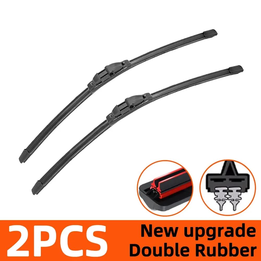 Kompatible Gummi -Wischer für Caddy 2K T5 vordere Windschutzscheibenzubehör Ersatzteile 2 PCS Kompatible Gummi -Wischer für Caddy 2K T5 vordere Windschutzscheibenzubehör Ersatzteile 2 PCS von IVLAZLRG