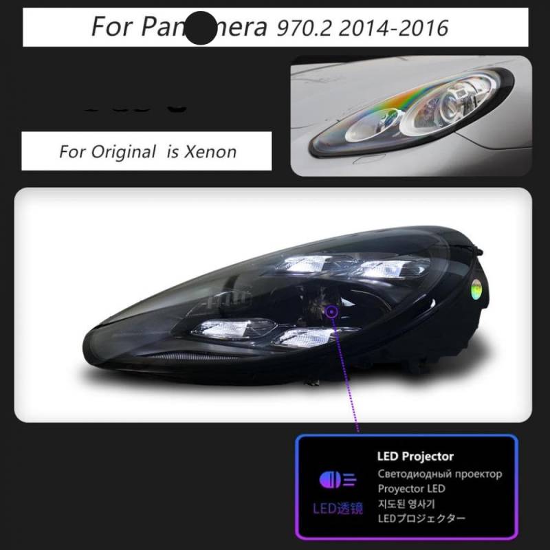 LED-Projektor-Scheinwerfer mit Tagesrunnenlichtkompatibel mit Autozubehör für 2010-2016 Automodelle(14-16 Headlight) von IVLAZLRG