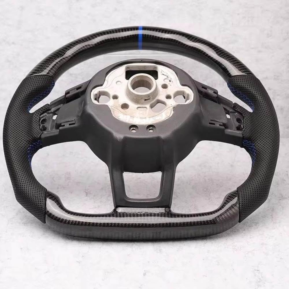 Leder -Carbonfaser -Baugruppenzubehör kompatibel mit MK6 MK7 MK7.5 R Polo 2013 bis 2020(4) von IVLAZLRG