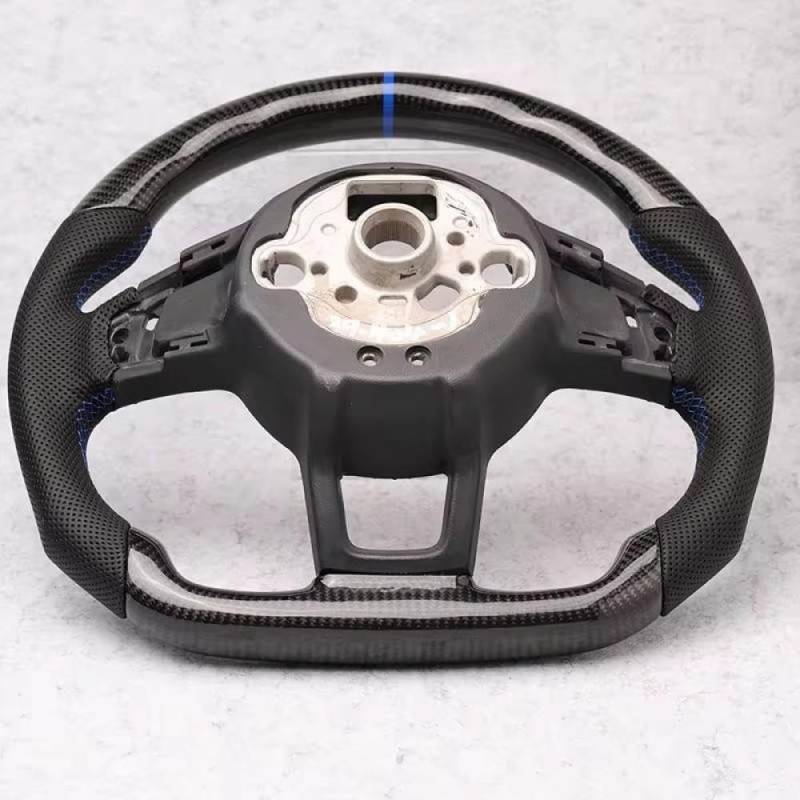 Leder -Carbonfaser -Baugruppenzubehör kompatibel mit MK6 MK7 MK7.5 R Polo 2013 bis 2020(4) von IVLAZLRG