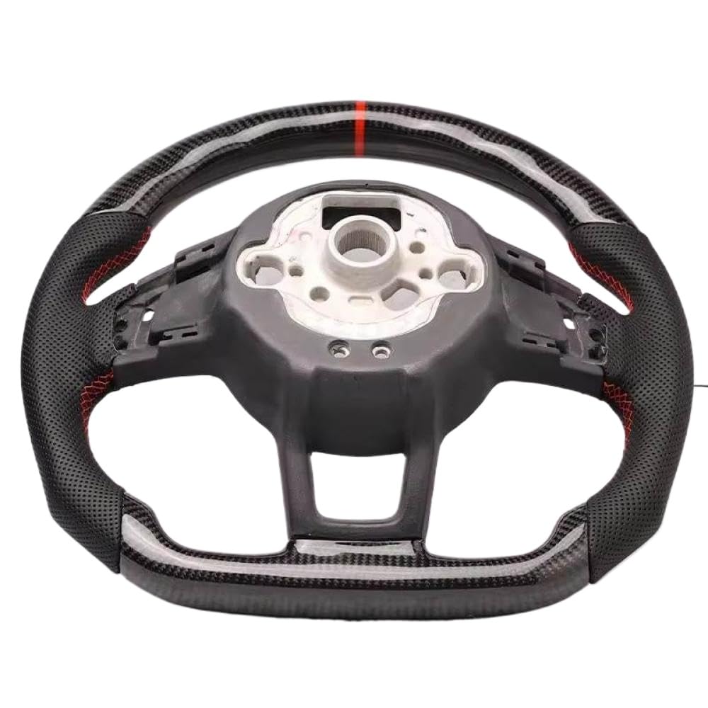 Leder -Carbonfaser -Baugruppenzubehör kompatibel mit MK6 MK7 MK7.5 R Polo 2013 bis 2020(5) von IVLAZLRG