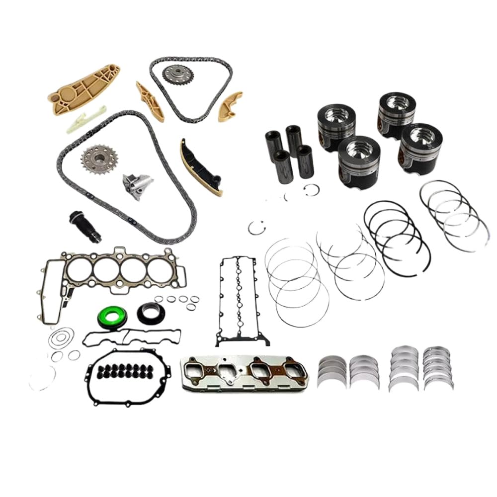Motor -Timing -Kette Kurbelwelle Stangenlager Kolbendichtung Set kompatibel mit 2.0 T AJ20D 204DTA 204DTD für 2.0t(204DTA) von IVLAZLRG