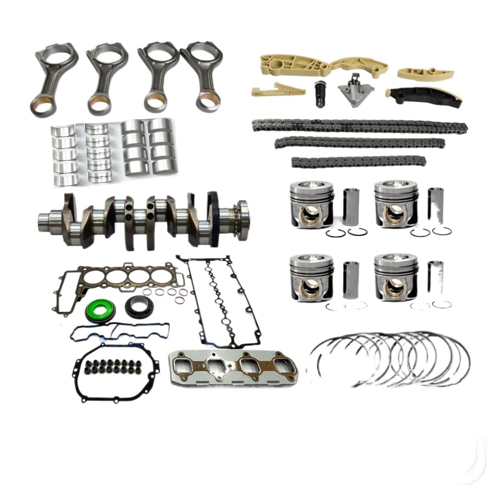 Motorkomponenten Dichtung Kolbenringe Kurbelwellenlager, die Stangen für 2,0T AJ200 204DTA 204DTD -kompatibel mit 2,0T AJ200 204DTA(204DTA Super kit) von IVLAZLRG