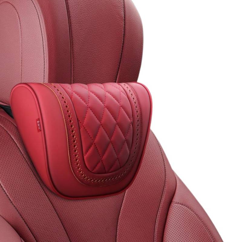 Nappa Leder -Kopfstütze -Kissen für Autositze kompatibel mit M3 M5 x1 x3 x5 Halsstütze Kissenzubehör(B) von IVLAZLRG