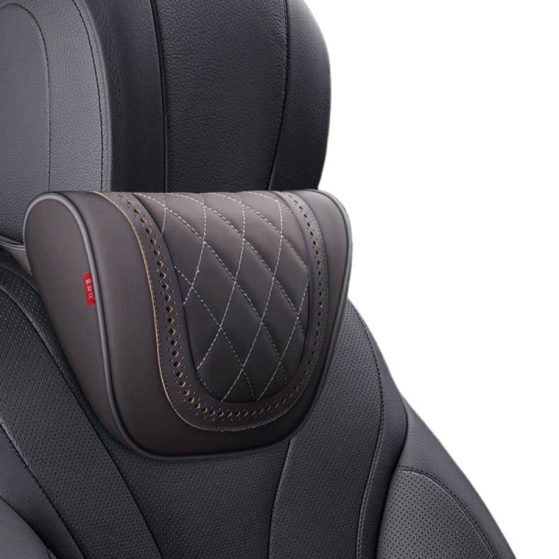 Nappa Leder -Kopfstütze -Kissen für Autositze kompatibel mit M3 M5 x1 x3 x5 Halsstütze Kissenzubehör(C) von IVLAZLRG