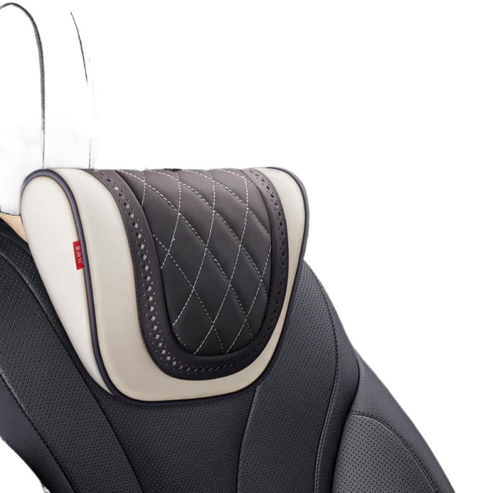 Nappa Leder -Kopfstütze -Kissen für Autositze kompatibel mit M3 M5 x1 x3 x5 Halsstütze Kissenzubehör(E) von IVLAZLRG