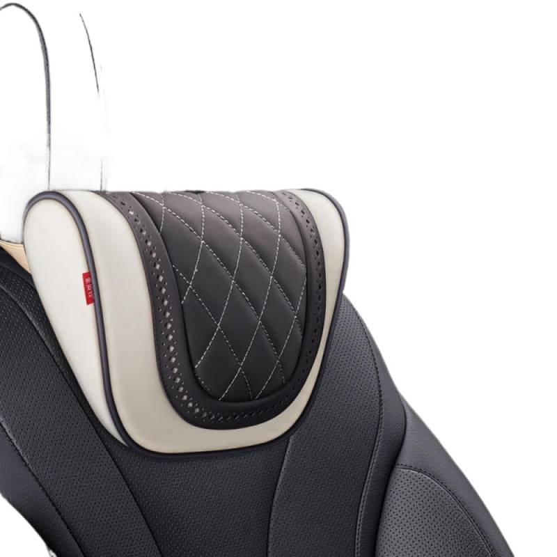 Nappa Leder -Kopfstütze -Kissen für Autositze kompatibel mit M3 M5 x1 x3 x5 Halsstütze Kissenzubehör(E) von IVLAZLRG