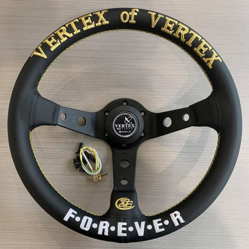 Universal JDM 13inch Drift Sport Lenkrad mit Lederstickerei für Vertex Rennen von IVLAZLRG