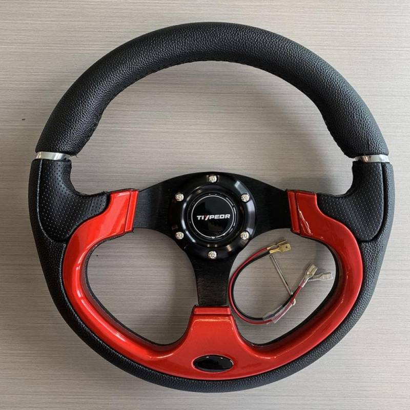 Universeller 13 Zoll 320 mm PU -Lenkrad für Autodifikation JDM CART von IVLAZLRG