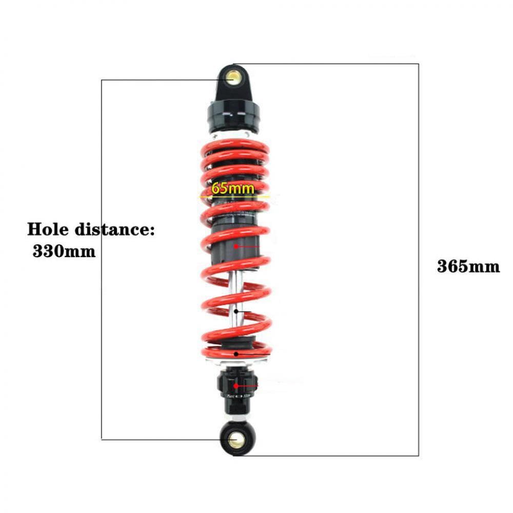 Universeller Motorrad -Heck -Stoßdämpfer 330 mm 340 mm 360 mm kompatibel mit verschiedenen Modellen Dirtbikes ATVs(330mm 1 Pieces) von IVLAZLRG
