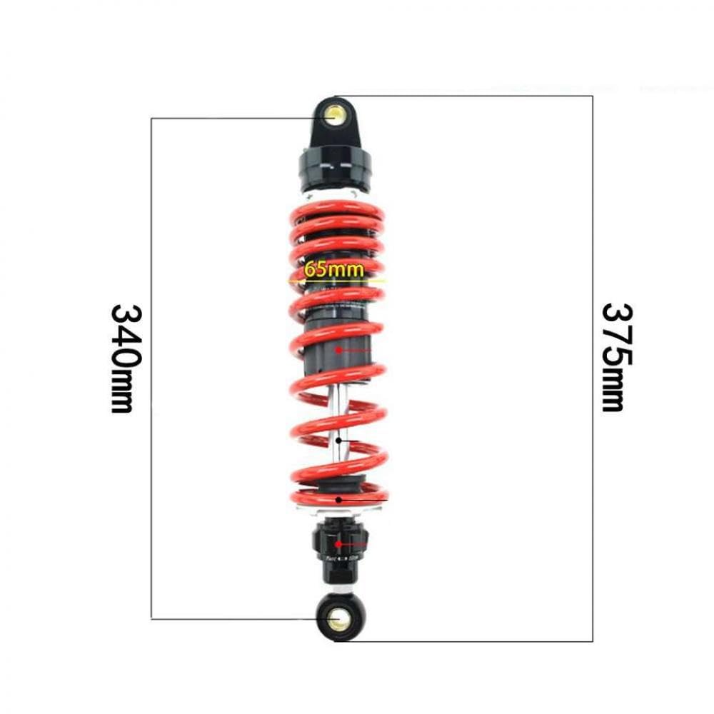 Universeller Motorrad -Heck -Stoßdämpfer 330 mm 340 mm 360 mm kompatibel mit verschiedenen Modellen Dirtbikes ATVs(340mm 1 Pieces) von IVLAZLRG