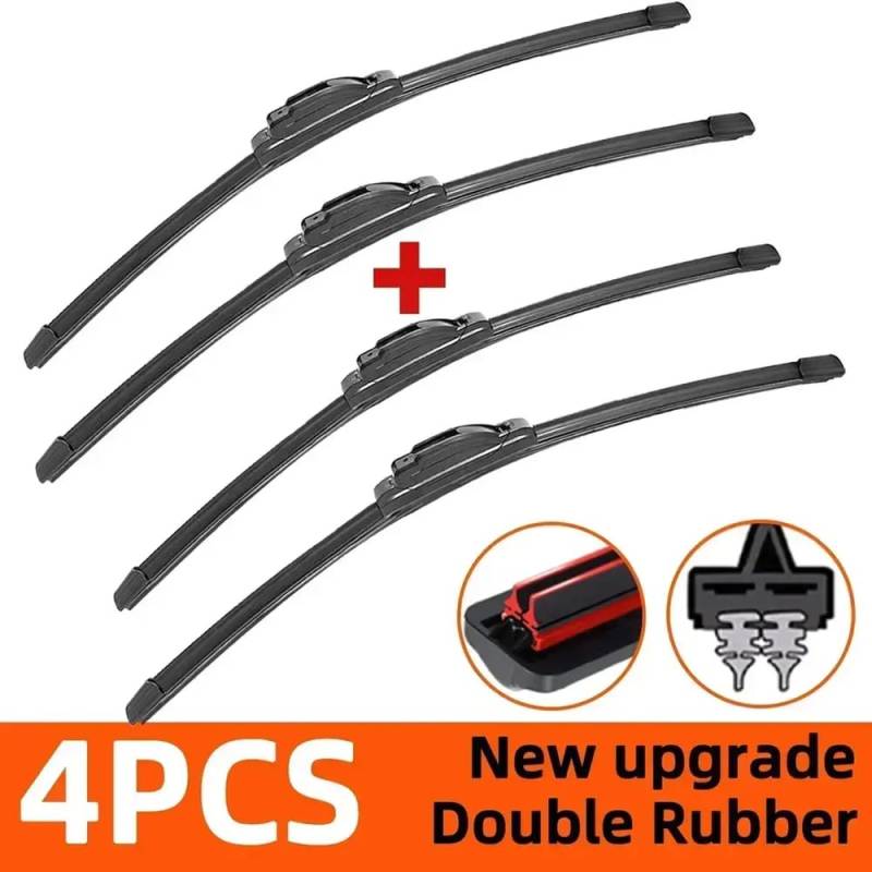 Wischer Gummi kompatibel mit G25 G35 Limousine G37 V36 vordere Windschutzscheibe -Wischer -Ersatzteile 4 PCS von IVLAZLRG
