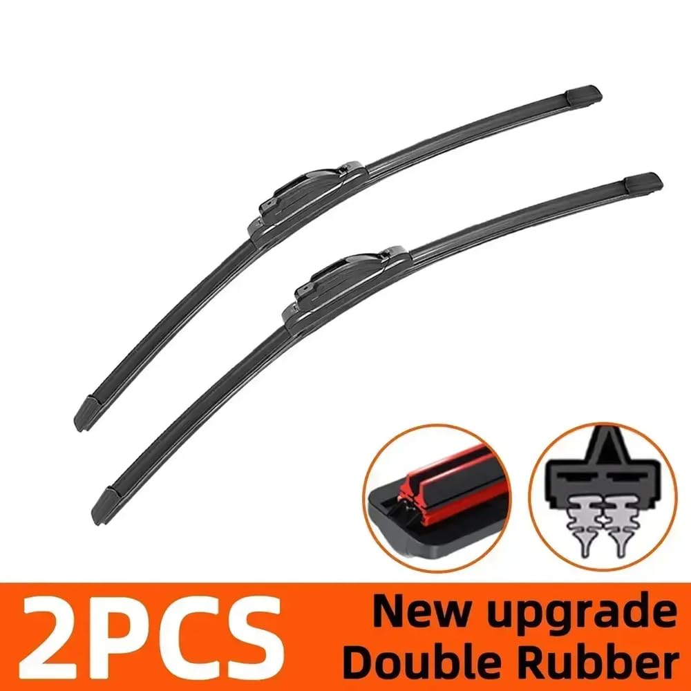 Wischgummi für kompatible Tucson IX35 MK2 MK1 JM NX4 NX4E NX4A TL MK3 Vordere Windschutzscheibe Ersatzteile 2 PCS Wischgummi für kompatible Tucson IX35 MK2 MK1 JM NX4 NX4E NX4A TL MK3 Vordere Windschutzscheibe Ersatzteile 2 PCS von IVLAZLRG