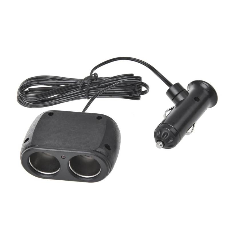 IWH 19012 Doppelsteckdose mit 2 m Kabel 12/24 Volt von IWH