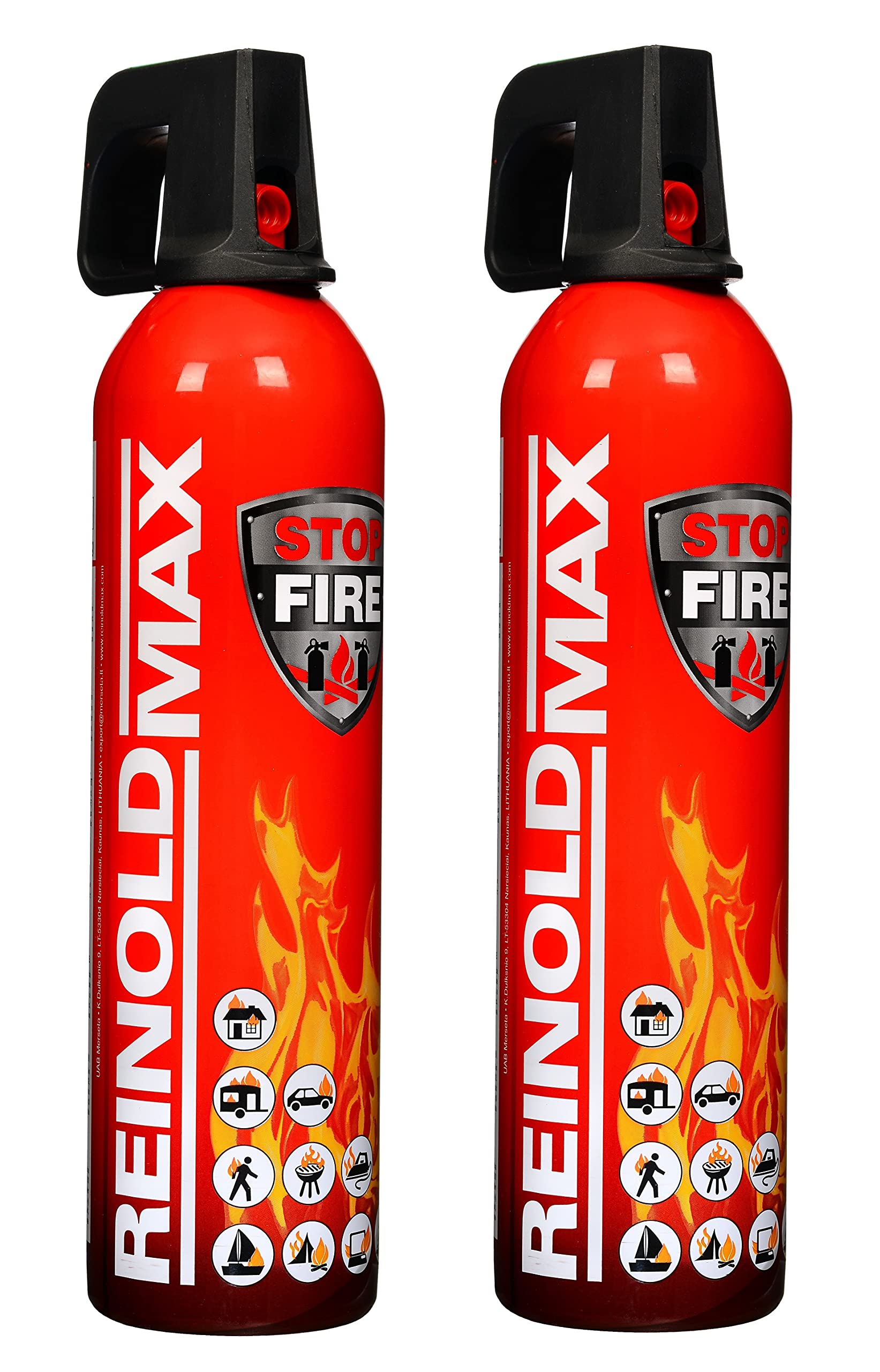 IWH 2 x Feuerlöschspray - Reinoldmax auch für Fettbrände-wiederverwendbar, 2 x 750 ml von IWH