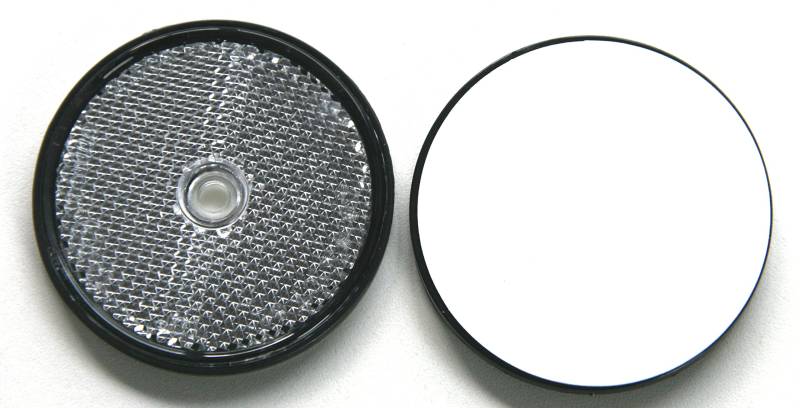 IWH 920982 Reflektor Rund zum Kleben oder Schrauben, Rot, Anzahl 10 von IWH