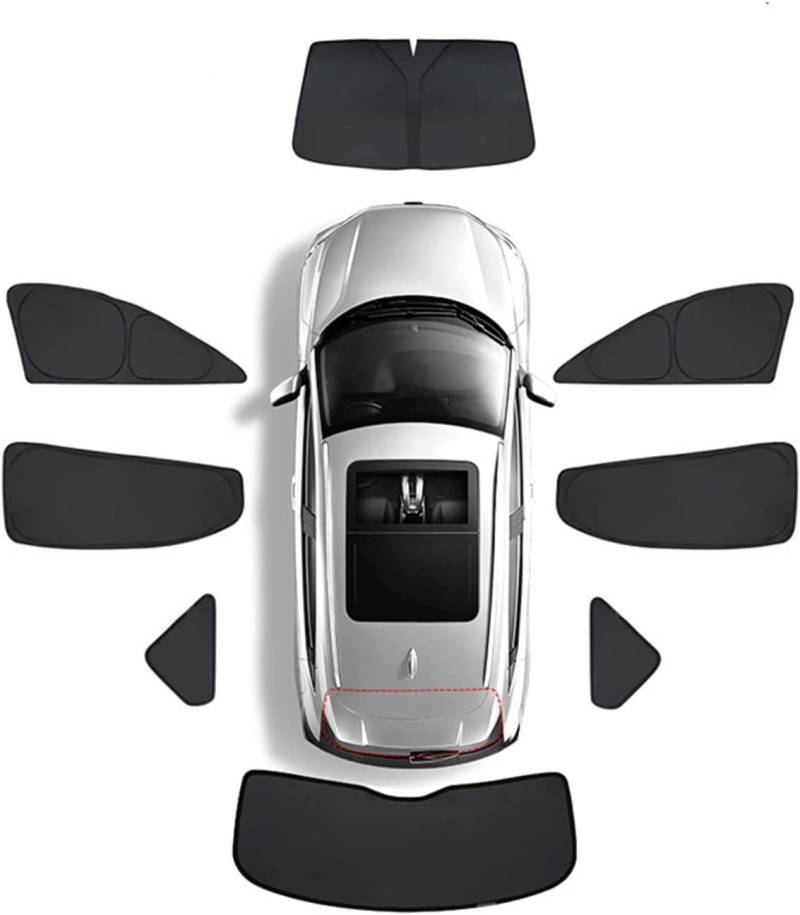 Für BMW 3 Series Touring E91 2005-2013 Magnetisch Sonnenschutz Vorhang fürs Auto, Baby mit UV Schutz, Reflektierende Hitzeschutz, der Privatsphäre,Set of Eight von IXITAB