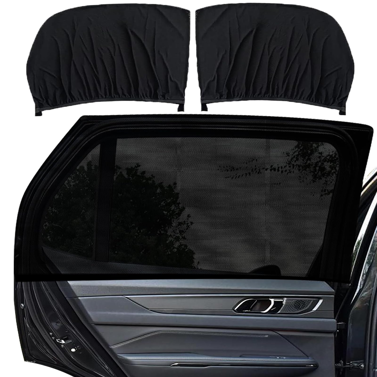 Sonnenschutz Auto Baby, 2 Stück Auto Sonnenschutz mit UV Schutz, Hochelastische & Atmungsaktive Autofenster, Passt für Universal Autos, SUVs Sonnenschutz Auto Baby, 2 Stück Auto Sonnenschutz mit UV Schutz, Hochelastische & Atmungsaktive Autofenster, Passt für Universal Autos, SUVs von IXOKEV