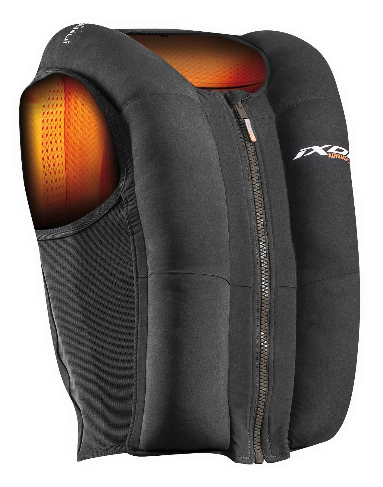 IXON, Motorrad-Airbagweste schwarz orange, L IXON, Motorrad-Airbagweste schwarz orange, L von IXON
