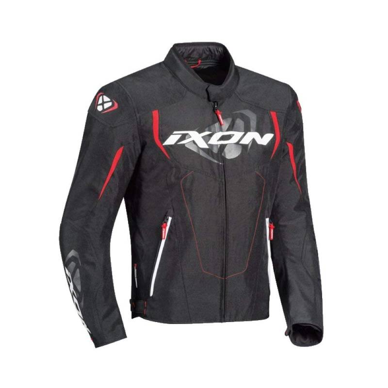 Ixon Motorradjacken Cobra Schwarz/Rot, Schwarz/Rot, 3XL von IXON