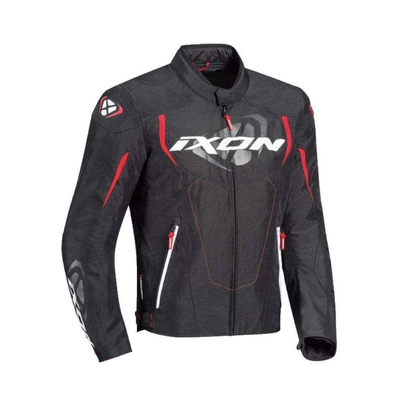 IXON Motorradjacken Cobra Schwarz/Rot, Schwarz/Rot, 3XL von IXON