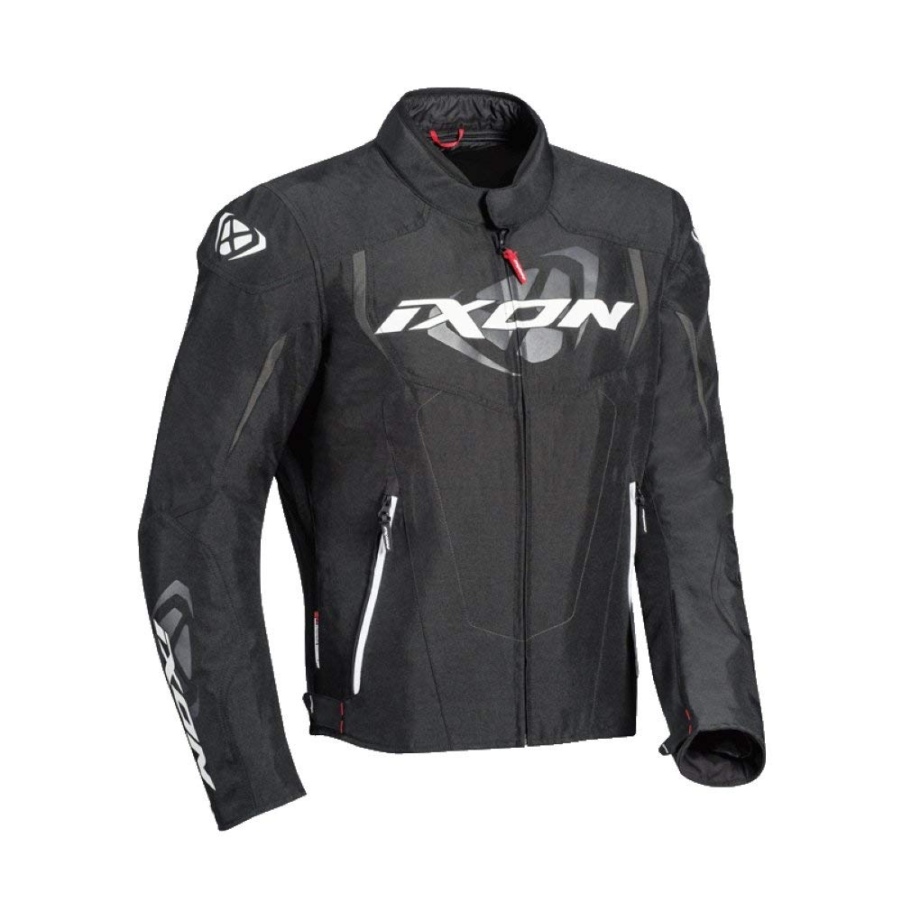 Ixon Motorradjacken Cobra Schwarz/Weiss, Schwarz/Weiss, 4XL von IXON