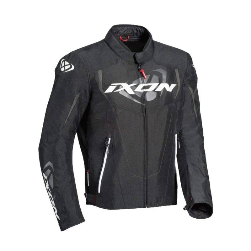 IXON Motorradjacken Cobra Schwarz/Weiss, Schwarz/Weiss, XL von IXON