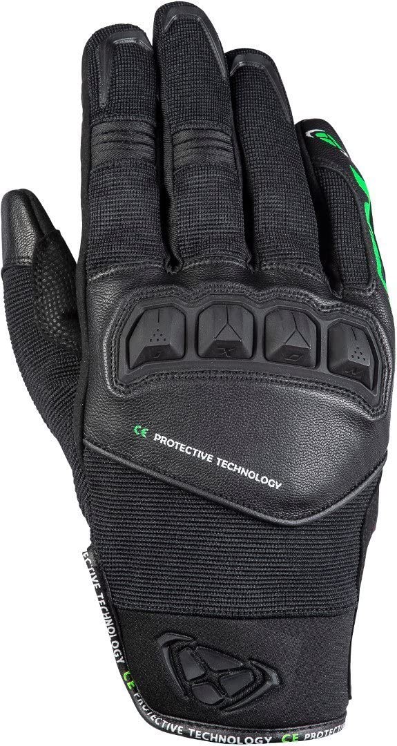 Ixon Motorrad Handschuhe RS RUN schwarz grün Größe XXL von IXON