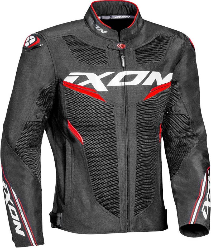 IXON Motorradjacke Draco, schwarz weiss rot, XXXL von IXON