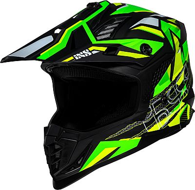 IXS 363 2.0, Crosshelm - Matt Schwarz/Neon-Gelb/Neon-Grün - XXL von IXS