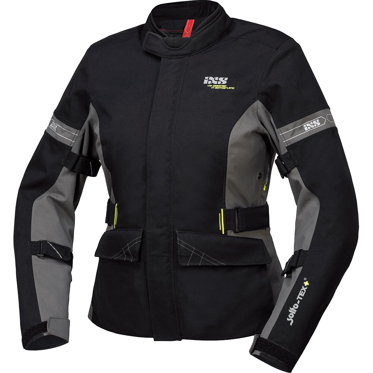 IXS Laminat-ST-Plus Damen Textiljacke schwarz/grau XXL Damen IXS Laminat-ST-Plus Damen Textiljacke schwarz/grau XXL Damen von IXS