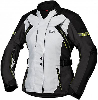 IXS Liz-ST, Textiljacke wasserdicht Damen - Grau/Schwarz/Gelb - XL von IXS