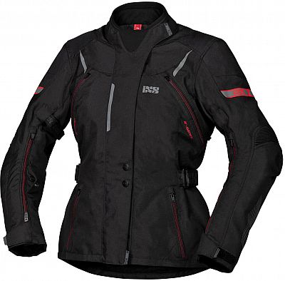 IXS Liz-ST, Textiljacke wasserdicht Damen - Schwarz/Rot - 4XL von IXS