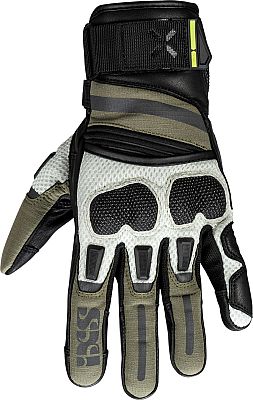 IXS Montevideo-Air 2.0, Handschuhe - Schwarz/Oliv/Hellgrau - M von IXS