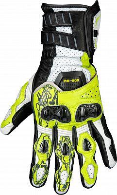 IXS RS-200 3.0, Handschuhe - Schwarz/Weiß/Neon-Gelb - 3XL von IXS