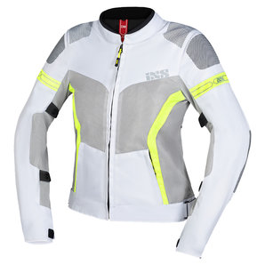 IXS Trigonis-Air Damen Textiljacke Weiss Gelb von IXS